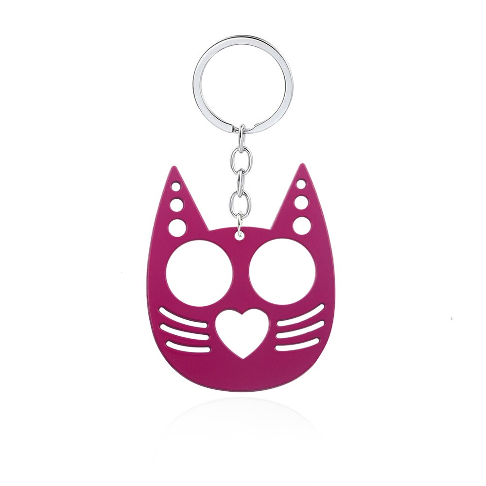Magenta Kitty Cat Ears Keychain
