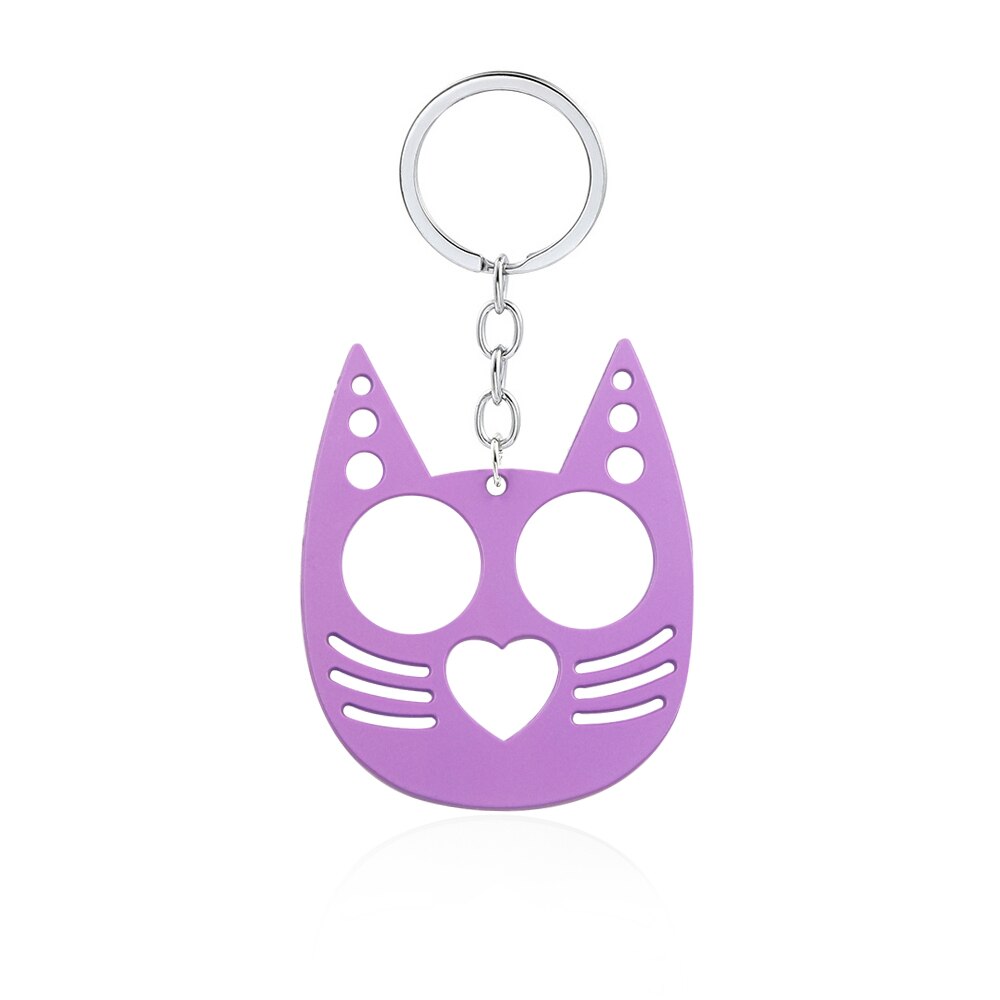Kitty Cat Ears Self Defense Knuckles Keychain