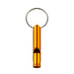Gold Yellow Mini Whistle Keychain
