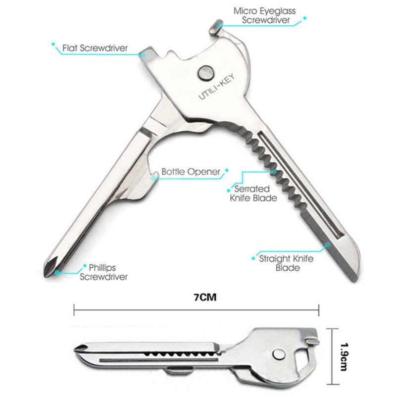 6-in-1 Self-Defense Survival Keychain Knife