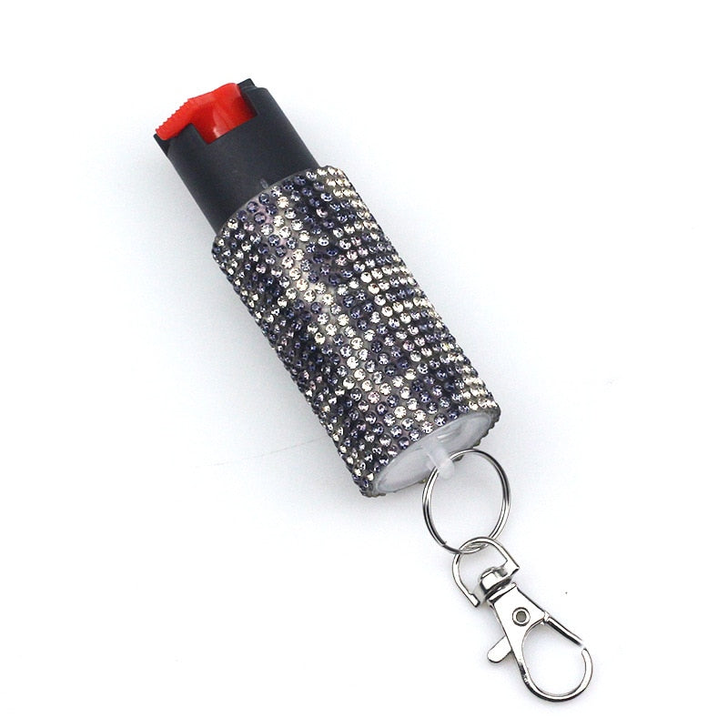 Bling-Jeweled Pepper Spray Self Defense Keychain – Self Defense