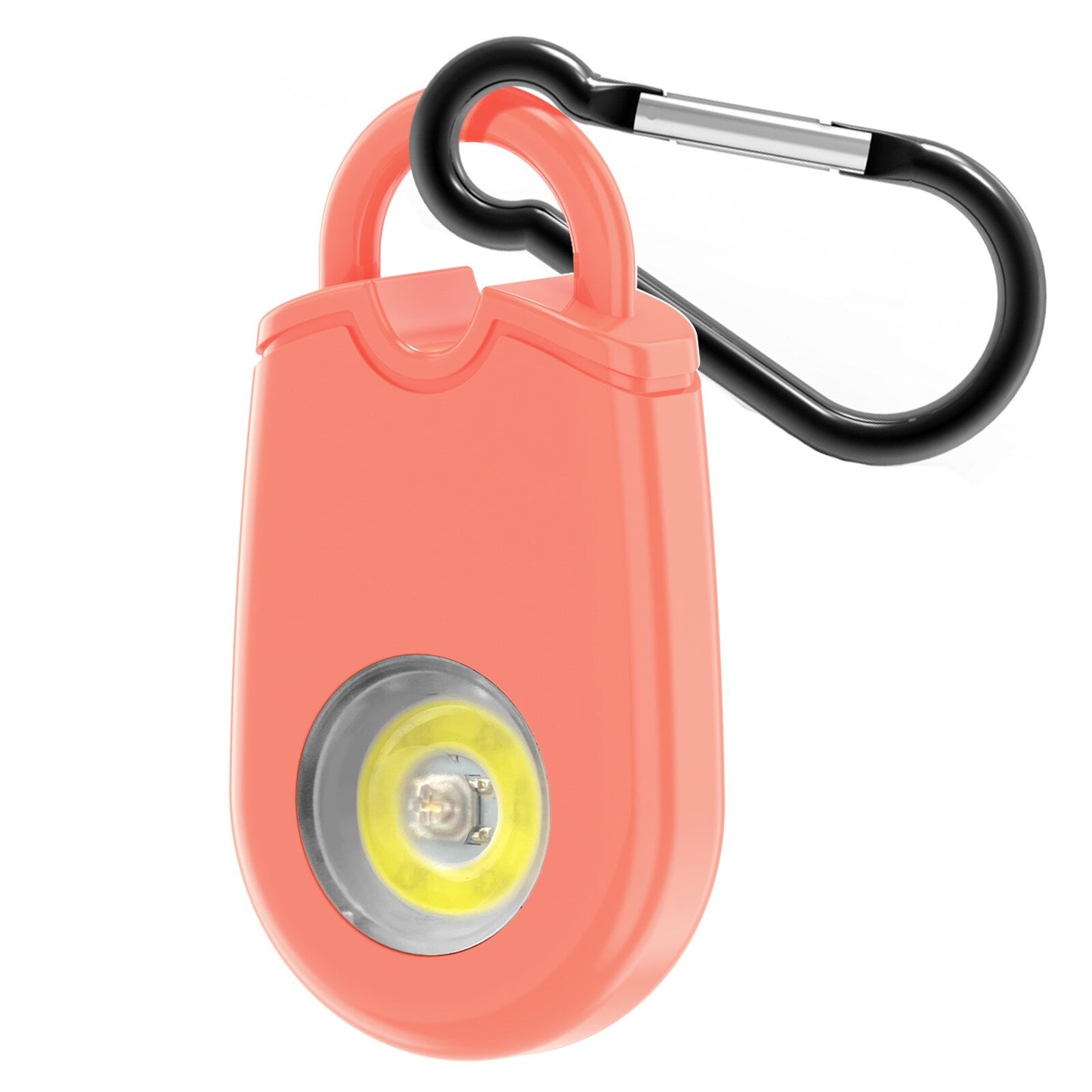 Locket Personal Alarm + LED Flashlight Combo Self Defense Keychain