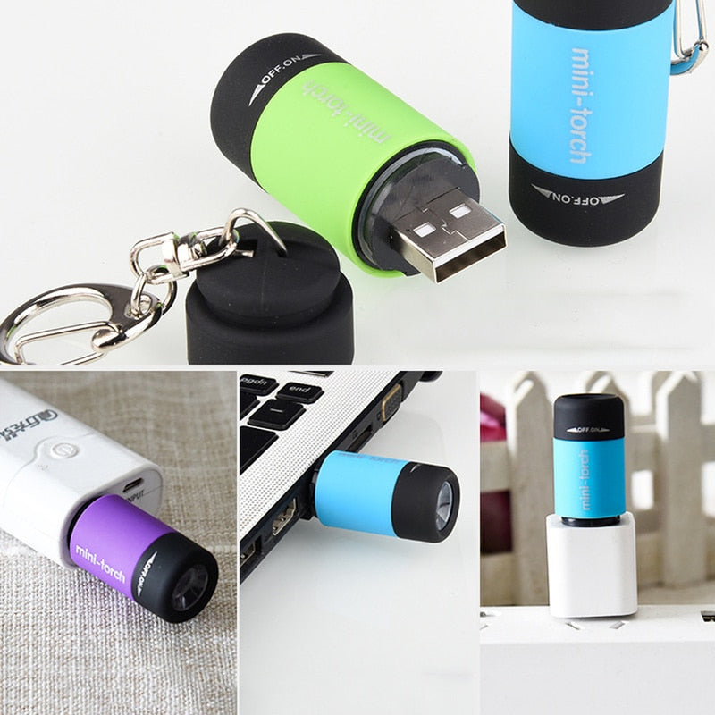 Mini LED Flashlights USB Charging Functionality