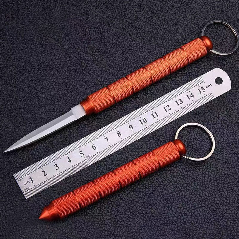 Kubaton with Hidden Knife Self Defense Keychain
