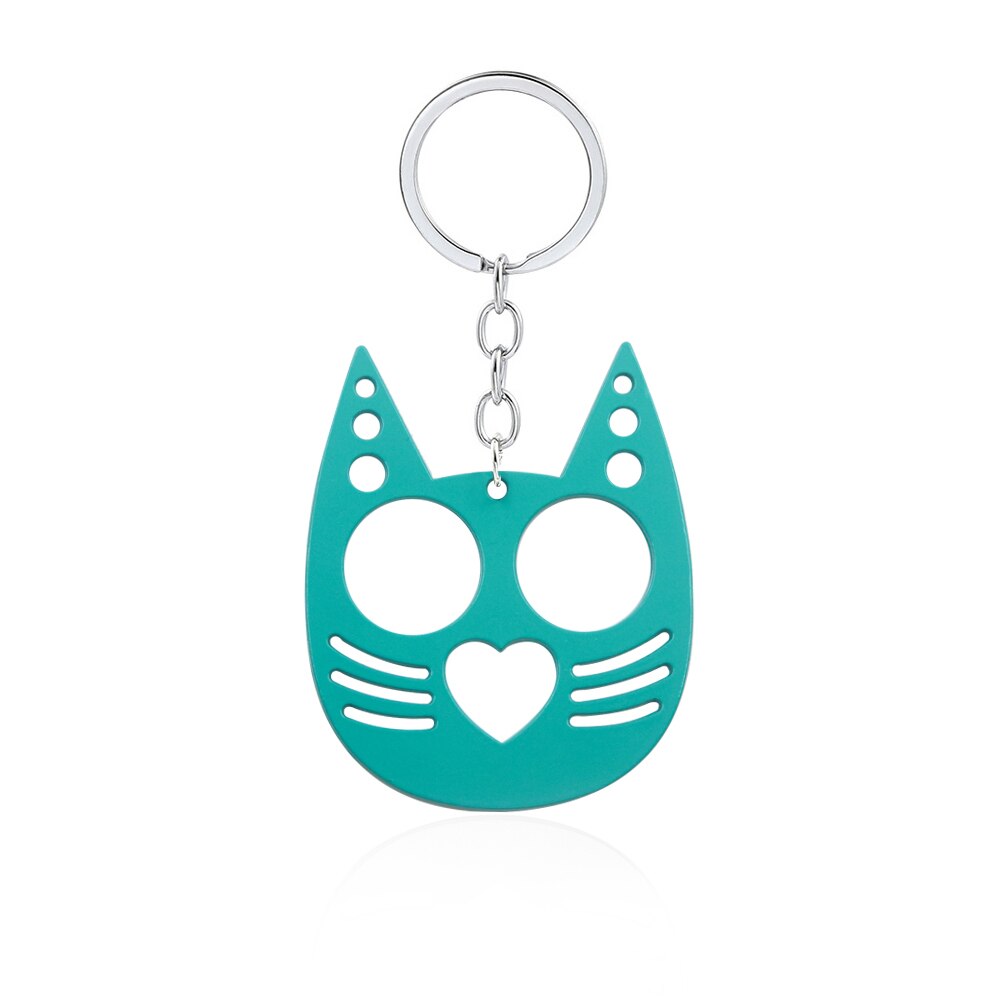 Turquoise Kitty Cat Ear Keychain